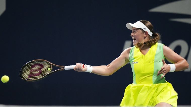 Izloze Ņujorkā Ostapenko saved ar līdz šim neuzvarētu pretinieci